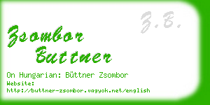 zsombor buttner business card