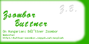 zsombor buttner business card